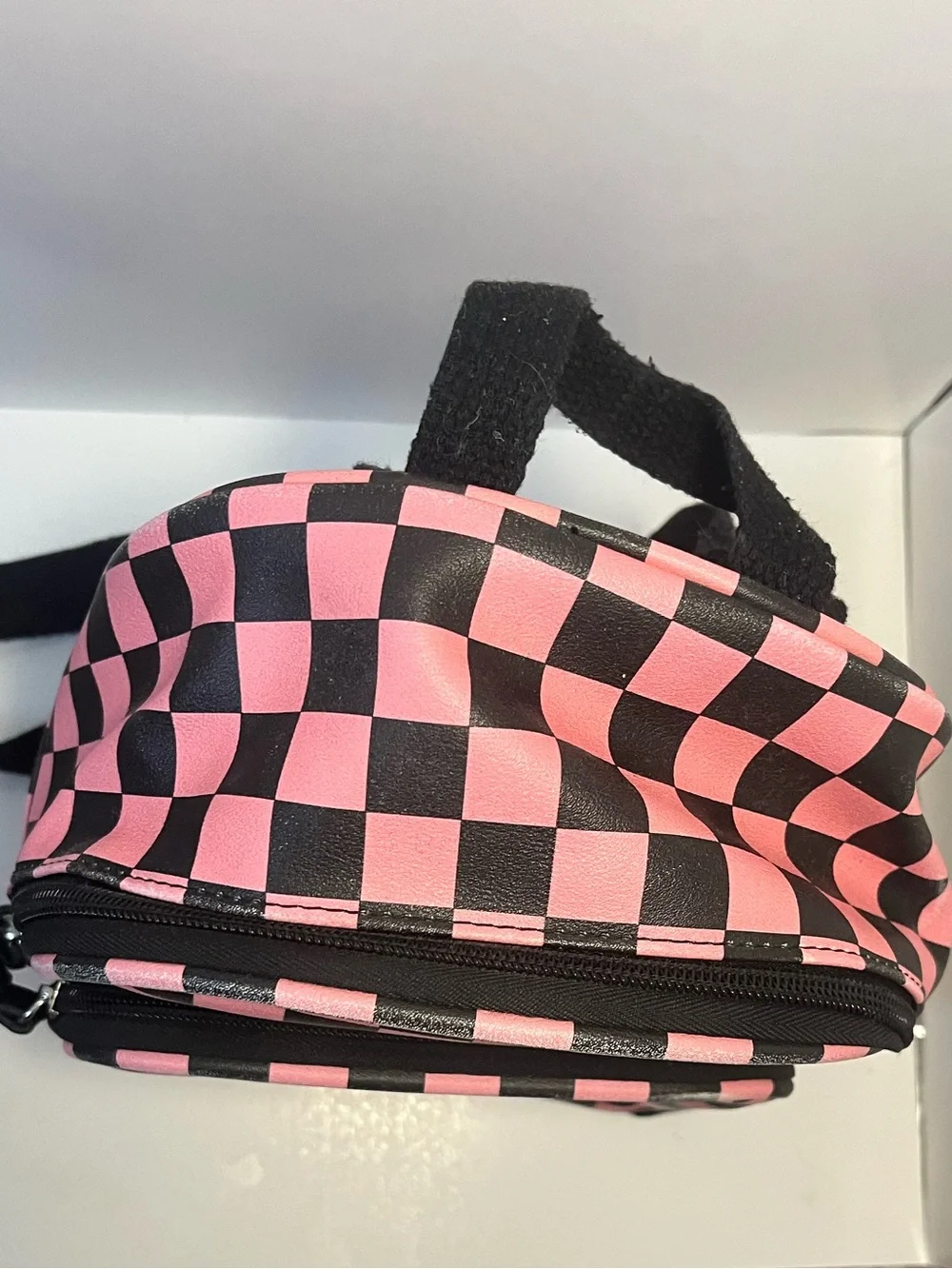 art class Black Mini Backpack Interior with White Logo